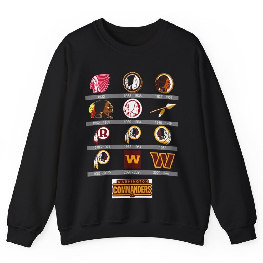 WASHINGTON COMMANDERS LOGO 1932-now Sweatshirt shirt